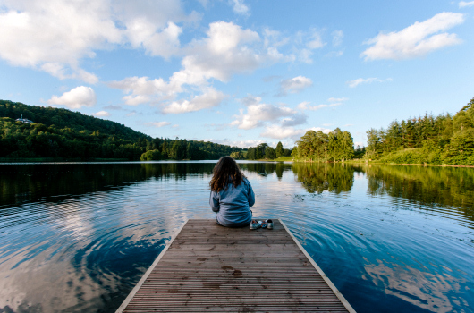Loch Monzievaird Holiday Lodges, Crieff, Perthshire Jetty