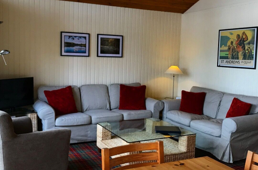 Loch Monzievaird Holiday Lodges, Crieff, Perthshire Living Room